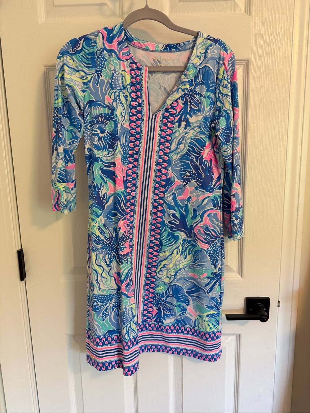 Lilly Pulitzer Blue Multi Floral Tunic Dress
